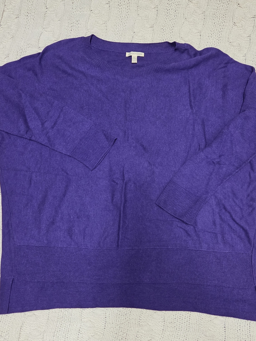 Eileen Fisher Purple Crewneck Sweater
